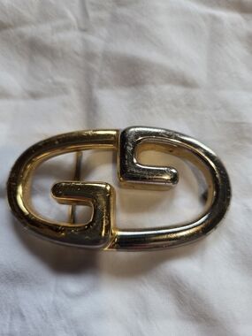 Vintage Gucci Interlocking G Two-Tone Belt Buckle – Made in Italy